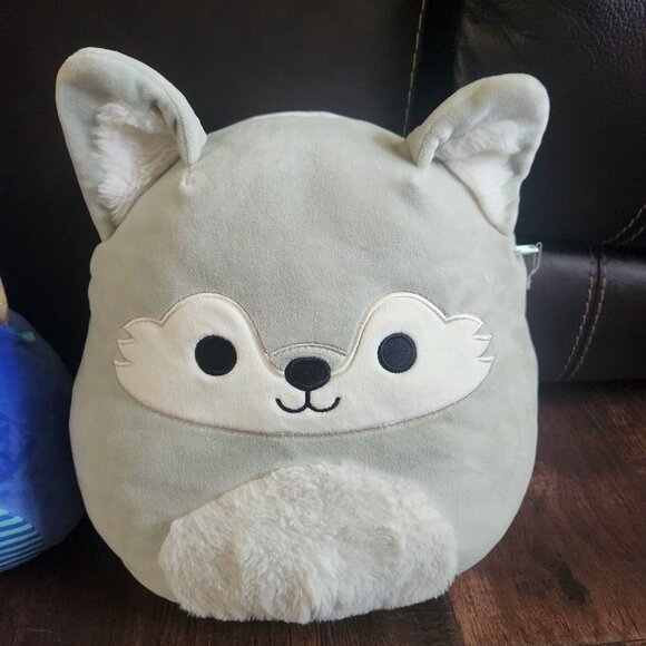 Squishmallows 12" Oakley the Sage Green Wolf Plush Toy Rinz  Blue Monster 7.5 - Picture 2 of 5